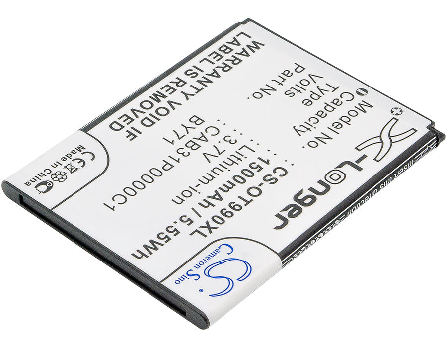 Replacement Battery for T-Mobile  Move – Mobile, SmartPhone – 1500mAh / 5.55Wh / 3.7V