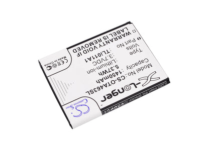 Replacement Battery for NET10  A463 – Mobile, SmartPhone – 1450mAh / 5.37Wh / 3.7V