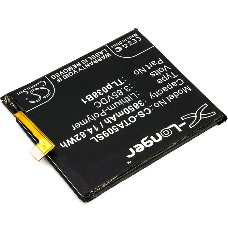 Replacement Battery for Alcatel  3V 5032W – Mobile, SmartPhone – 3850mAh / 14.82Wh / 3.85V