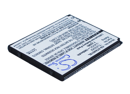Replacement Battery for Alcatel  One Touch Sonic – Mobile, SmartPhone – 1900mAh / 7.22Wh / 3.8V