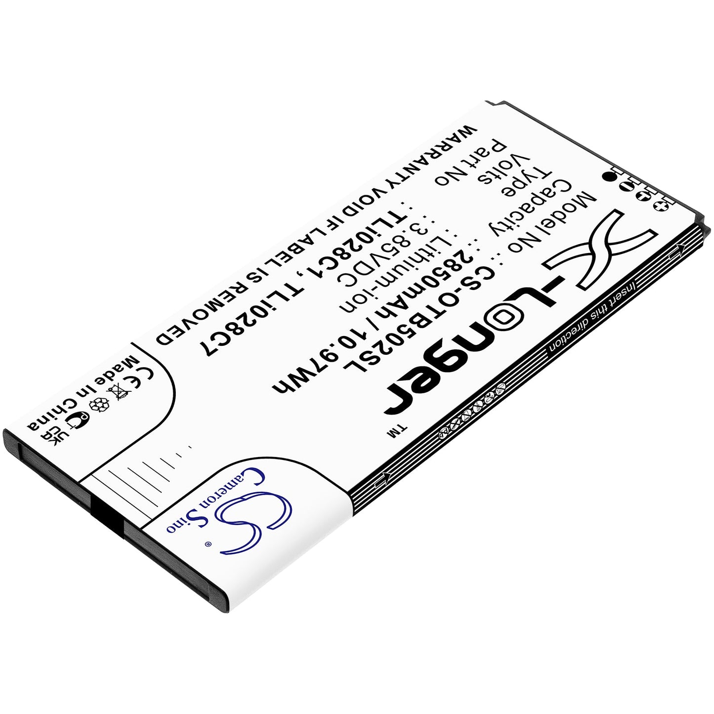 Replacement Battery for Alcatel  1B 2020 – Mobile, SmartPhone – 2850mAh / 10.97Wh / 3.85V