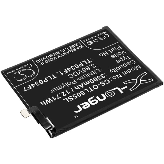 Replacement Battery for Alcatel  5039D – Mobile, SmartPhone – 3300mAh / 12.71Wh / 3.85V