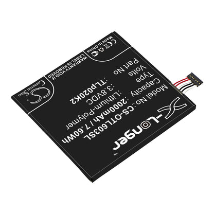 Replacement Battery for Alcatel  6039S-2AALUS7 – Mobile, SmartPhone – 2000mAh / 7.60Wh / 3.8V