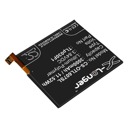 Replacement Battery for Alcatel  Idol 4 Pro – Mobile, SmartPhone – 3000mAh / 11.52Wh / 3.84V