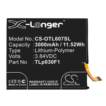 Replacement Battery for Vodafone  Smart Platinum 7 – Mobile, SmartPhone – 3000mAh / 11.52Wh / 3.84V