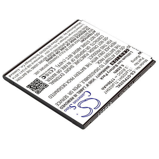 Replacement Battery for Alcatel  One Touch POP 4 – Mobile, SmartPhone – 1750mAh / 6.65Wh / 3.8V