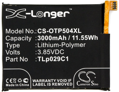 Replacement Battery for T-Mobile  OT-5049W – Mobile, SmartPhone – 3000mAh / 11.55Wh / 3.85V