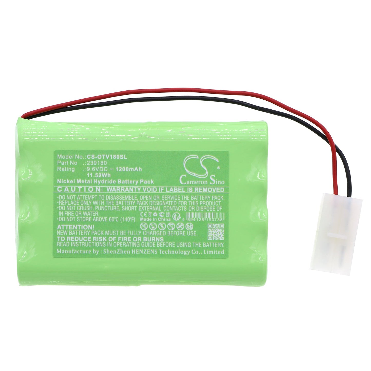 Replacement Battery for OTC  Cornwell Tech/Force – Diagnostic Scanner – 1200mAh / 11.52Wh / 9.6V