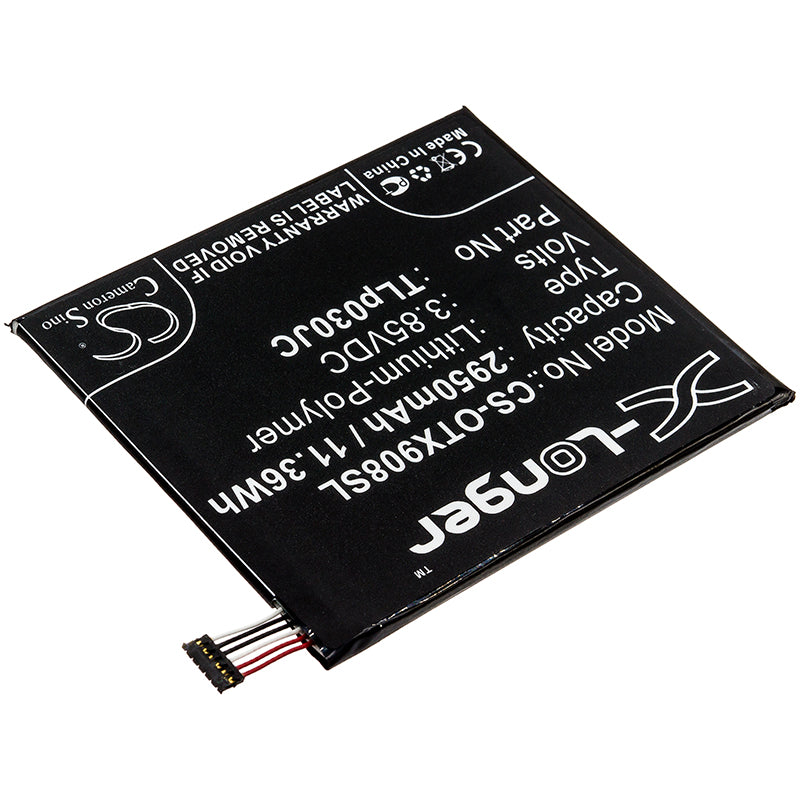 Replacement Battery for Alcatel  3C – Mobile, SmartPhone – 2950mAh / 11.36Wh / 3.85V