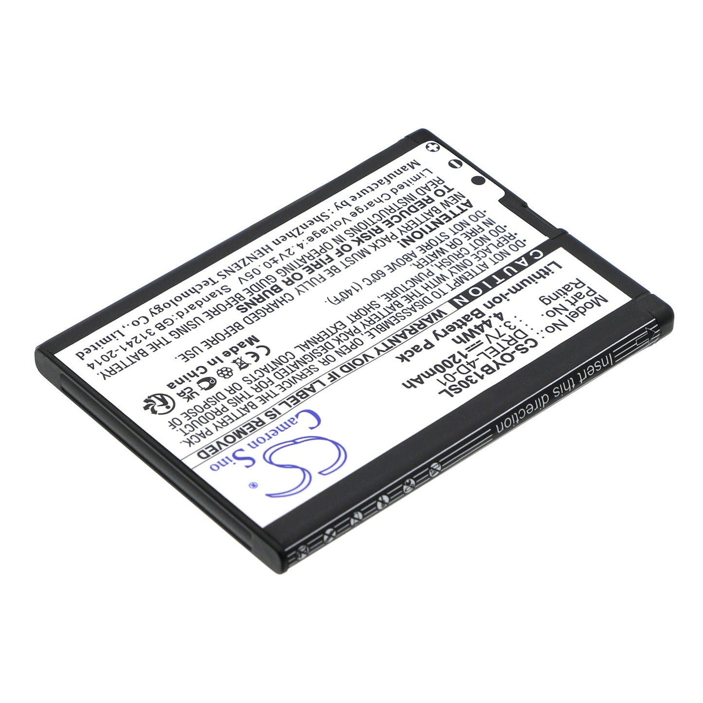 Replacement Battery for Bea-fon  SL320 – Mobile, SmartPhone – 1200mAh / 4.44Wh / 3.7V