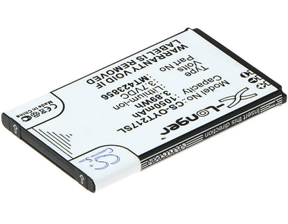 Replacement Battery for Olympia  2179 – Mobile, SmartPhone – 1050mAh / 3.89Wh / 3.7V