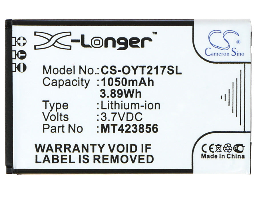 Replacement Battery for Olympia  2179 – Mobile, SmartPhone – 1050mAh / 3.89Wh / 3.7V