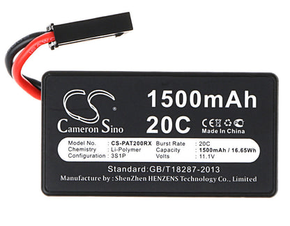 Replacement Battery for Parrot  AR.Drone 1.0 – Drones – 1500mAh / 16.65Wh / 11.1V