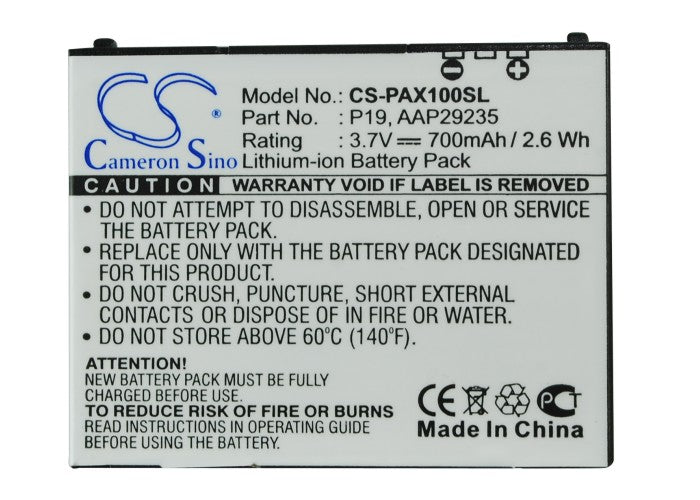 Replacement Battery for Panasonic  P-01A – Mobile, SmartPhone – 700mAh / 3.7V