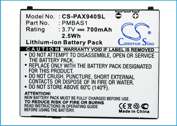 Replacement Battery for Panasonic  001P – Mobile, SmartPhone – 700mAh / 3.7V