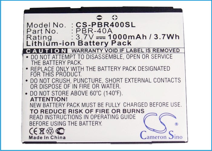 Replacement Battery for Pantech  Laser P9050 – Mobile, SmartPhone – 1000mAh / 3.7V