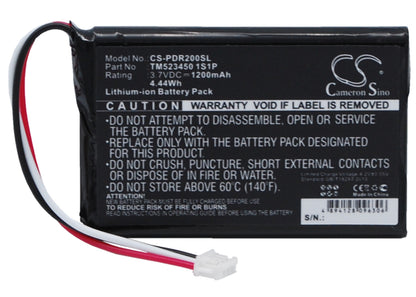 Replacement Battery for PHAROS  Drive GPS 200 – GPS, Navigator – 1200mAh / 4.44Wh / 3.7V