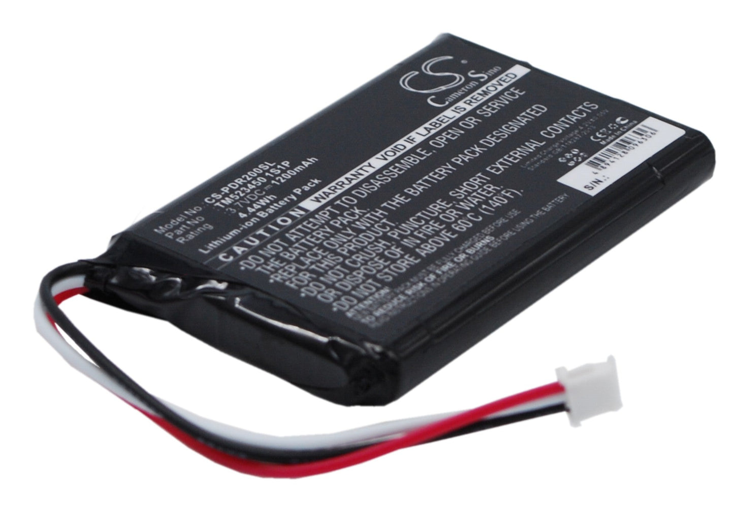 Replacement Battery for PHAROS  Drive GPS 200 – GPS, Navigator – 1200mAh / 4.44Wh / 3.7V