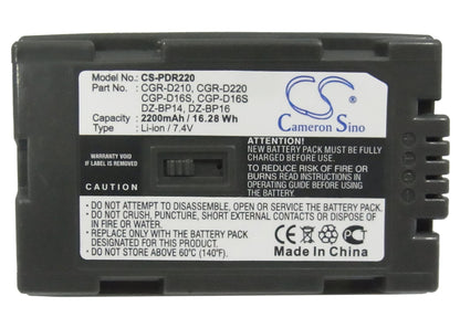 Replacement Battery for HITACHI  DZ-MV200A – Camera – 2200mAh / 7.4V