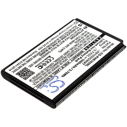 Replacement Battery for Philips  E103 – Mobile, SmartPhone – 1000mAh / 3.70Wh / 3.7V