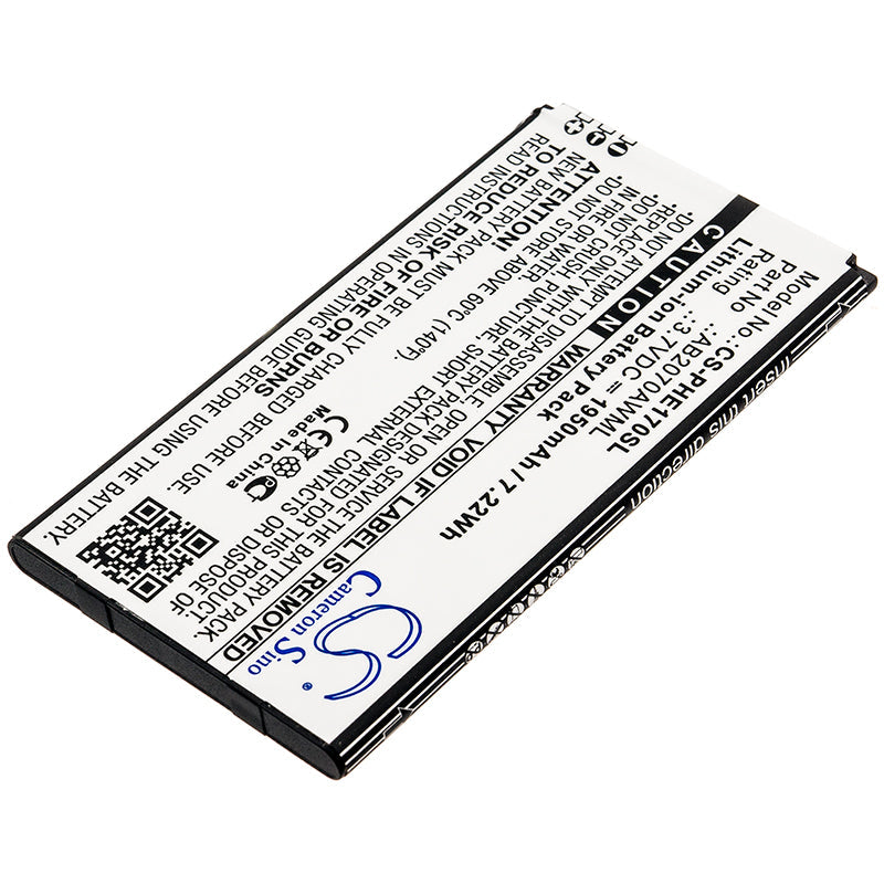 Replacement Battery for Philips  CTE170 – Mobile, SmartPhone – 1950mAh / 7.22Wh / 3.7V