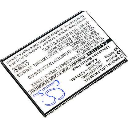 Replacement Battery for Philips  S301 – Mobile, SmartPhone – 1200mAh / 4.44Wh / 3.7V