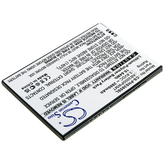 Replacement Battery for Philips  CTS395 – Mobile, SmartPhone – 2800mAh / 10.64Wh / 3.8V