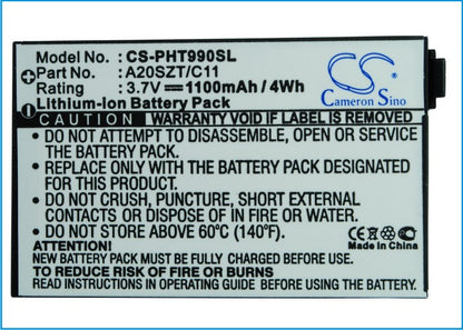 Replacement Battery for Philips  9@9T – Mobile, SmartPhone – 1100mAh / 3.7V