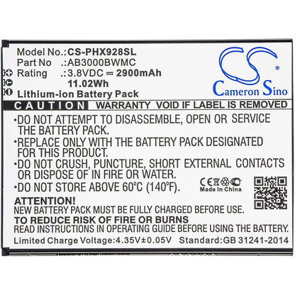 Replacement Battery for Philips  Xenium i928 – Mobile, SmartPhone – 2900mAh / 11.02Wh / 3.8V