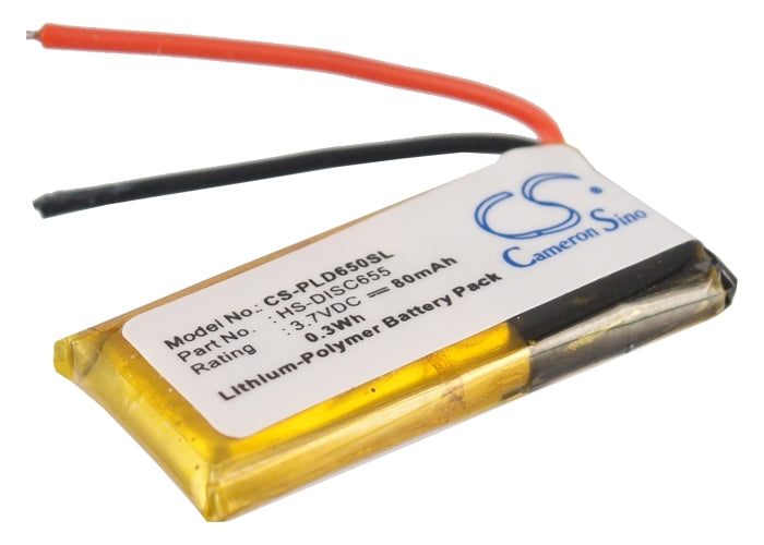 Replacement Battery for Plantronics  Discovery 610 – Wireless Headset – 80mAh / 0.30Wh / 3.7V