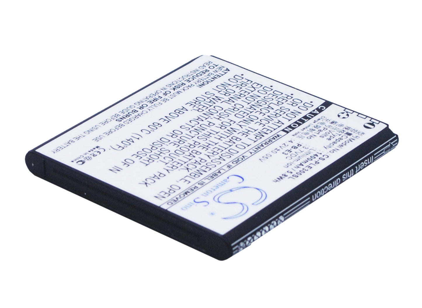 Replacement Battery for POLE  E3 – Mobile, SmartPhone – 1400mAh / 5.8Wh / 3.7V
