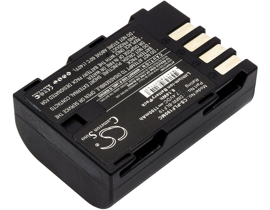 Replacement Battery for Panasonic  Lumix DMC-GH3 – Camera – 1100mAh/8.14Wh / 7.4V