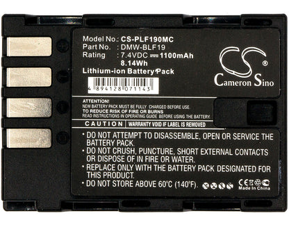 Replacement Battery for Panasonic  Lumix DMC-GH3 – Camera – 1100mAh/8.14Wh / 7.4V