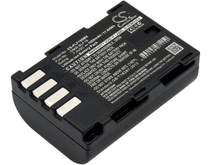 Replacement Battery for Panasonic  Lumix DMC-GH3 – Camera – 1600mAh/11.84Wh / 7.4V