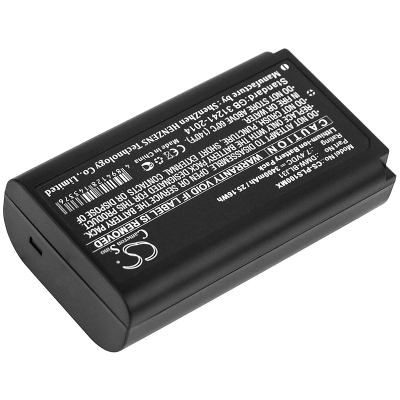 Replacement Battery for Panasonic  Lumix DC-S1 – Camera – 3400mAh / 25.16Wh / 7.4V