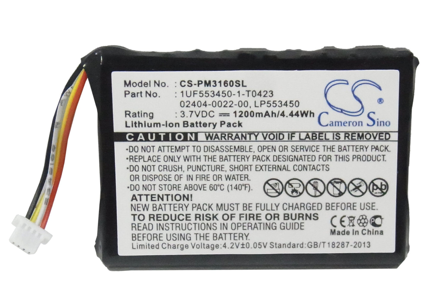 Replacement Battery for Cisco  3rd – Camera – 1200mAh/4.44Wh / 3.7V