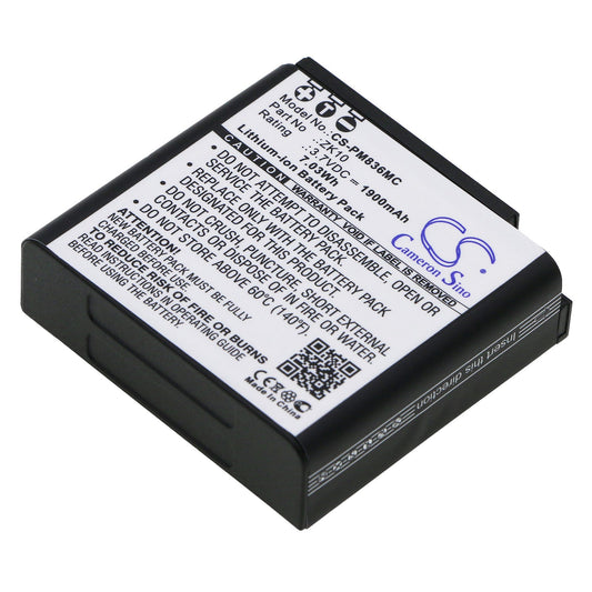 Replacement Battery for Polaroid  iM1836 – Camera – 1900mAh / 7.03Wh / 3.7V