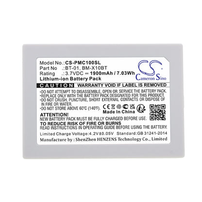 Replacement Battery for Pliant  00004394 – Wireless Headset – 1900mAh / 7.03Wh / 3.7V