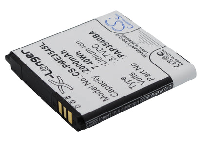 Replacement Battery for Prestigio  MultiPhone 3540 Duo – Mobile, SmartPhone – 2000mAh / 7.40Wh / 3.7V
