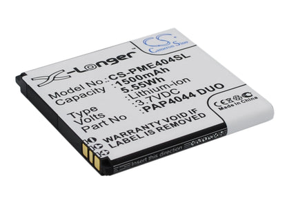 Replacement Battery for Prestigio  MultiPhone 4044 Duo – Mobile, SmartPhone – 1500mAh / 5.55Wh / 3.7V