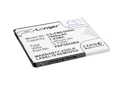 Replacement Battery for Prestigio  MultiPhone 5044 Duo – Mobile, SmartPhone – 1900mAh / 7.03Wh / 3.7V