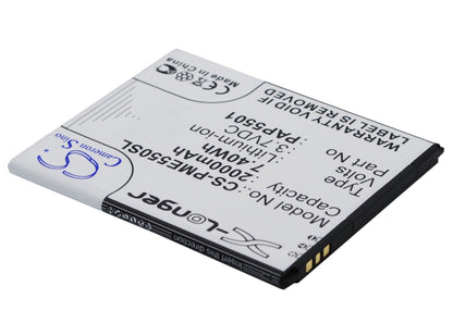 Replacement Battery for Prestigio  MultiPhone 5501 Duo – Mobile, SmartPhone – 2000mAh / 7.40Wh / 3.7V