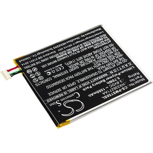 Replacement Battery for Prestigio  PSP7505 DUO – Mobile, SmartPhone – 1500mAh / 5.70Wh / 3.8V