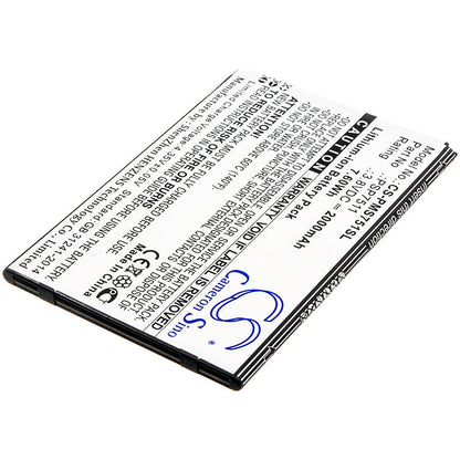 Replacement Battery for Prestigio  PSP7511DUO – Mobile, SmartPhone – 2000mAh / 7.60Wh / 3.8V