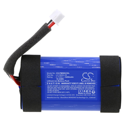 Replacement Battery for Pure  82300506 – DAB Digital – 5200mAh / 19.24Wh / 3.7V