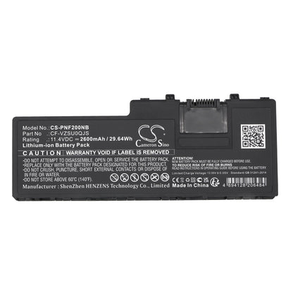 Replacement Battery for Panasonic  CF-VEK2 – Notebook, Laptop – 2600mAh / 29.64Wh / 11.4V