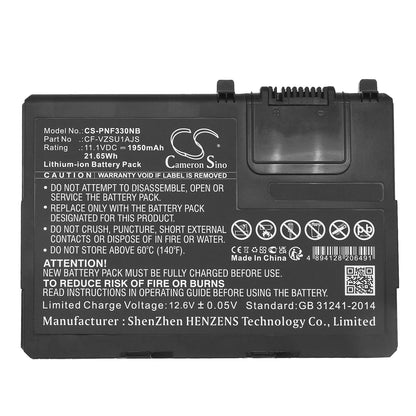 Replacement Battery for Panasonic  Toughbook CF-33 – Notebook, Laptop – 1950mAh / 21.65Wh / 11.1V
