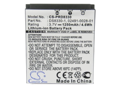 Replacement Battery for Medion  Traveler DC-8300 – Camera – 1250mAh / 4.63Wh / 3.7V