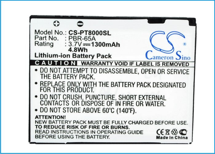 Replacement Battery for Pantech  Crossover – Mobile, SmartPhone – 1300mAh / 3.7V