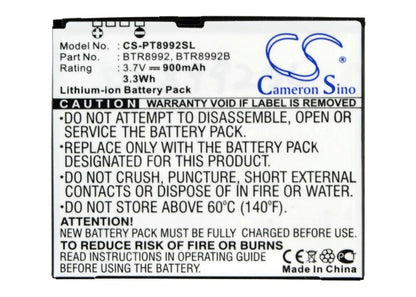 Replacement Battery for Pantech  CDM8992 – Mobile, SmartPhone – 900mAh / 3.33Wh / 3.7V